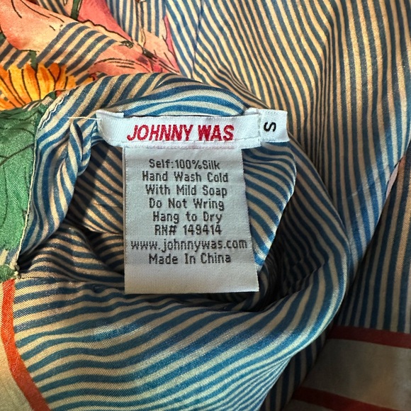 Johnny Was Reversible Silk Kimono with Pockets - Picture 13 of 13